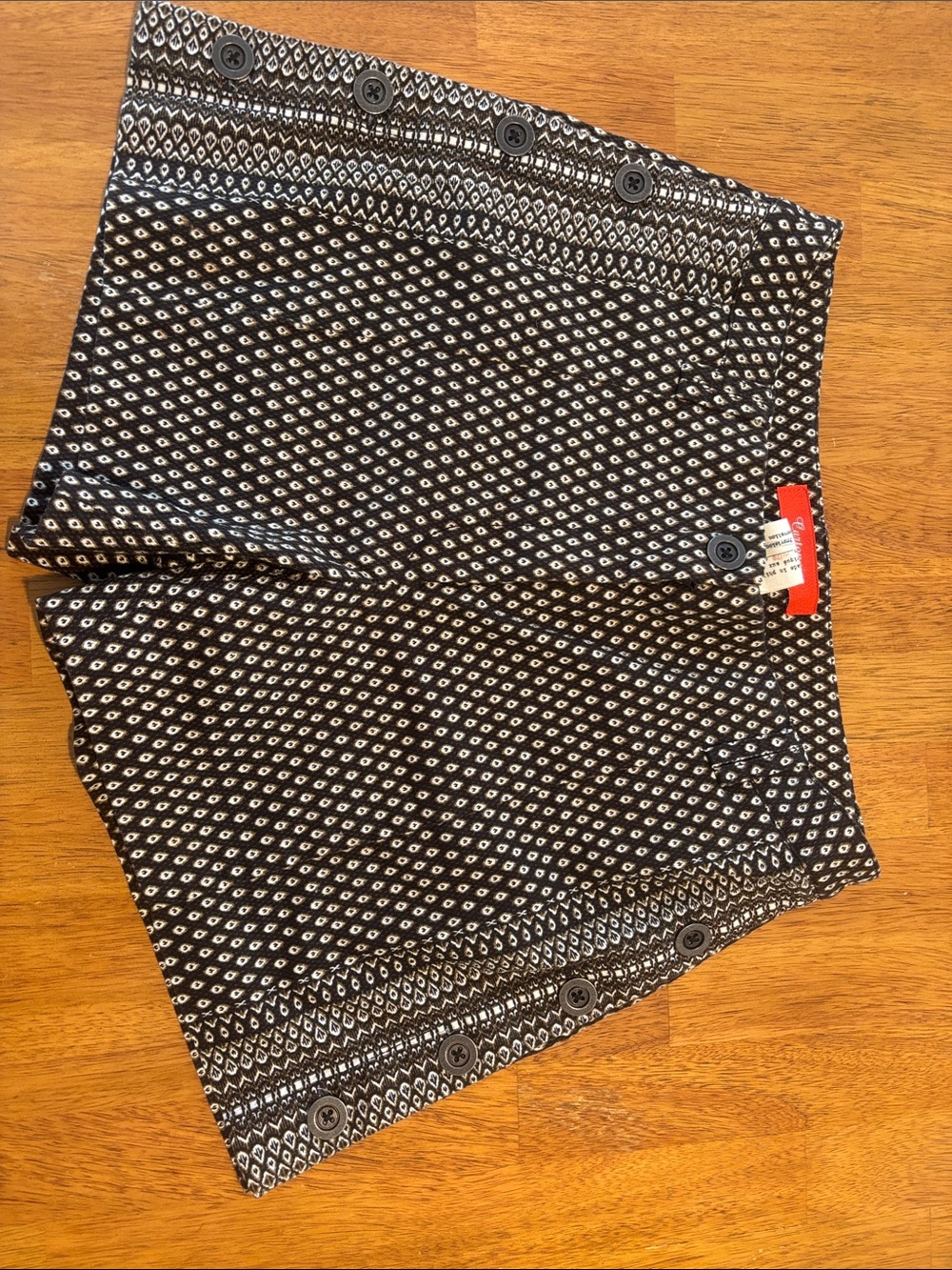Cartonnier Black & White Geometric Men’s Shorts